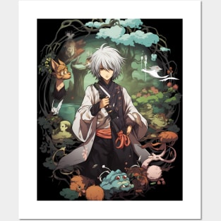 mushishi fanart anime graphic tee Posters and Art